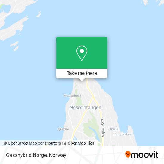 Gasshybrid Norge map
