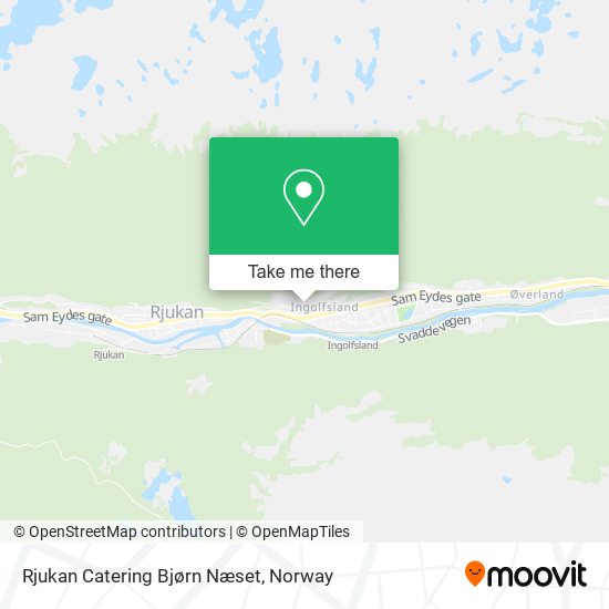 Rjukan Catering Bjørn Næset map