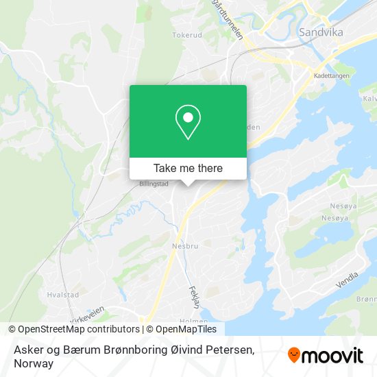 Asker og Bærum Brønnboring Øivind Petersen map