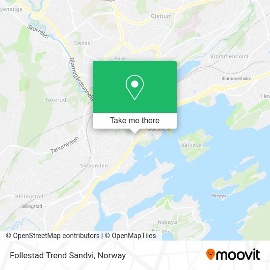 Follestad Trend Sandvi map