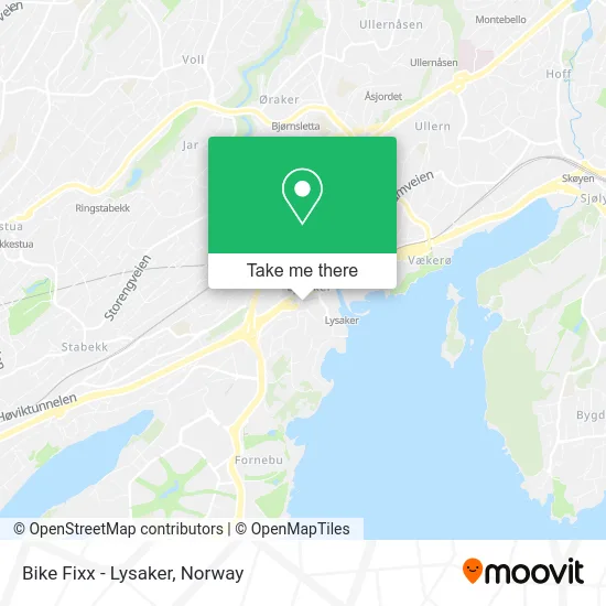 Bike Fixx - Lysaker map