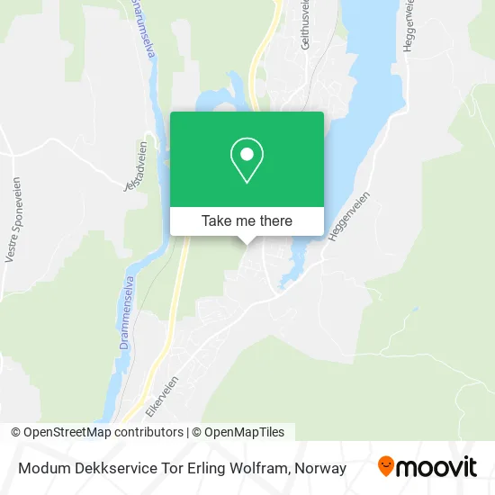 Modum Dekkservice Tor Erling Wolfram map
