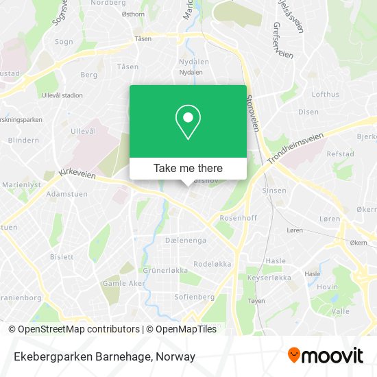 Ekebergparken Barnehage map