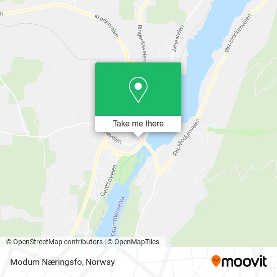 Modum Næringsfo map