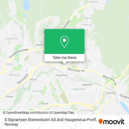 S Sigvartsen Steinindustri AS Avd Haugenstua Proff map