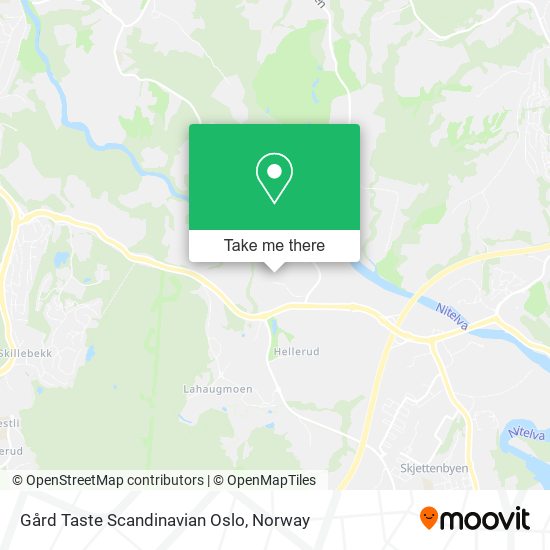 Gård Taste Scandinavian Oslo map