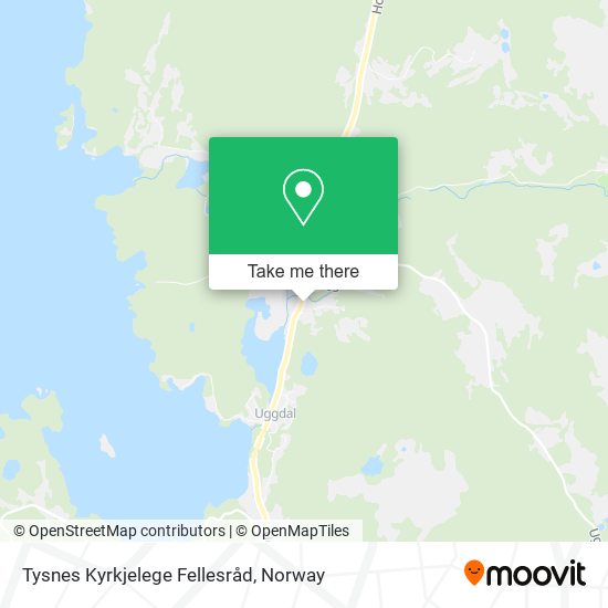 Tysnes Kyrkjelege Fellesråd map