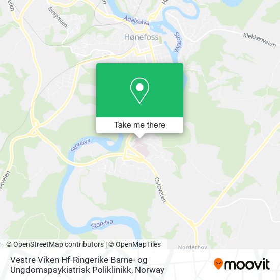 Vestre Viken Hf-Ringerike Barne- og Ungdomspsykiatrisk Poliklinikk map