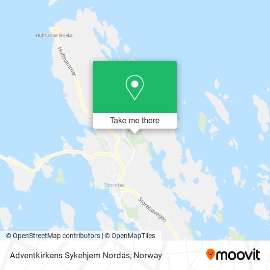 Adventkirkens Sykehjem Nordås map