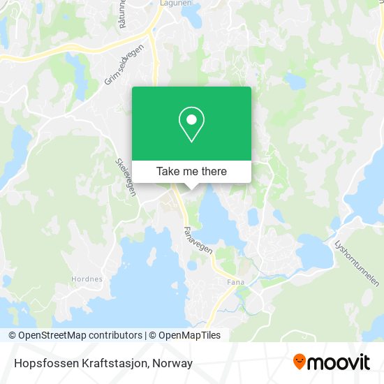 Hopsfossen Kraftstasjon map