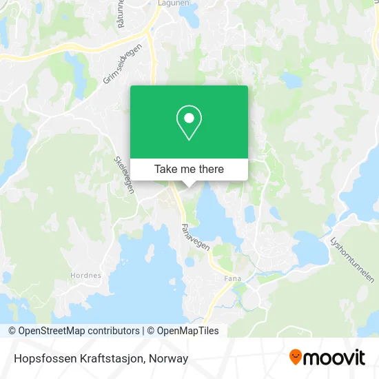 Hopsfossen Kraftstasjon map