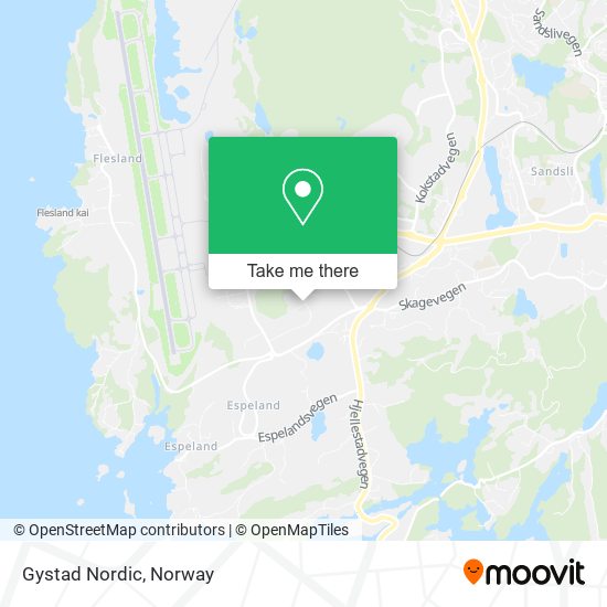 Gystad Nordic map