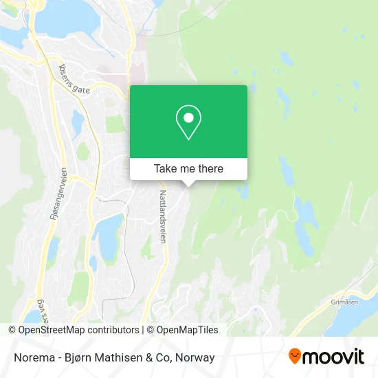 Norema - Bjørn Mathisen & Co map