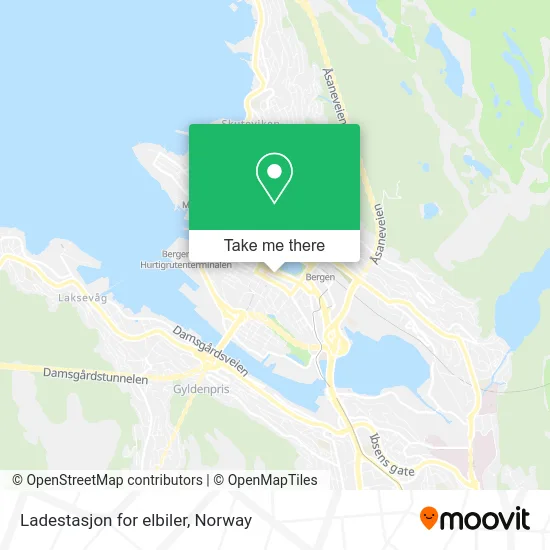 Ladestasjon for elbiler map