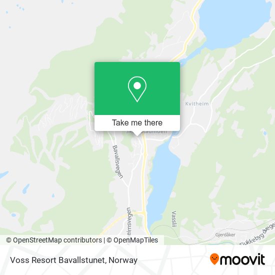 Voss Resort Bavallstunet map