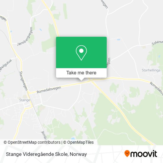 Stange Videregående Skole map