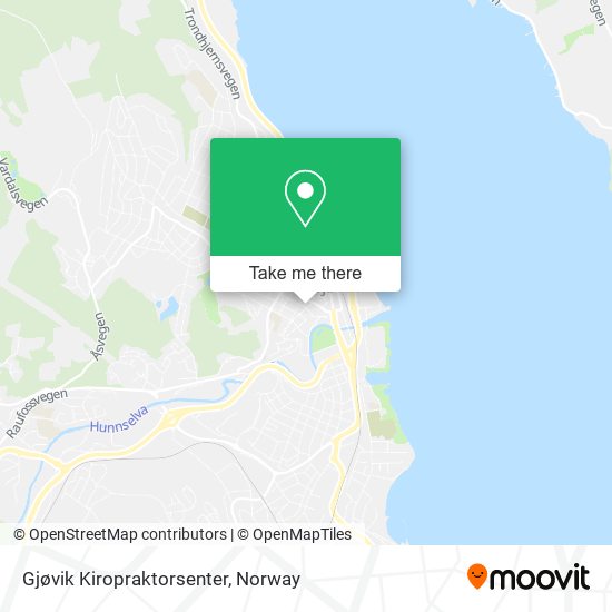 Gjøvik Kiropraktorsenter map