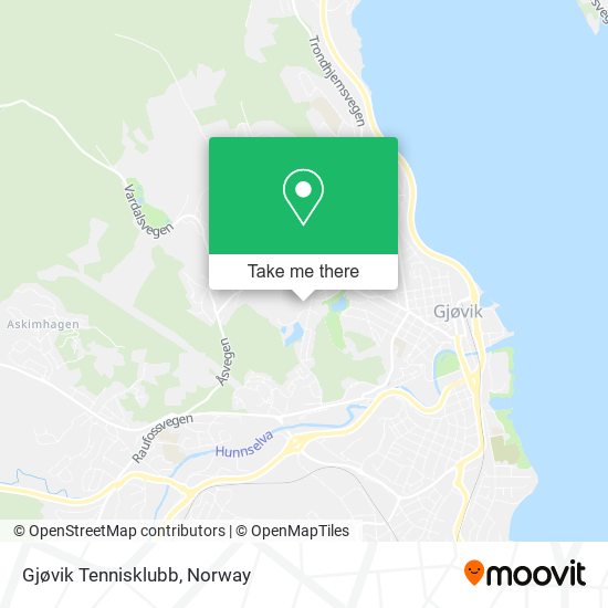 Gjøvik Tennisklubb map
