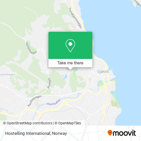 Hostelling International map