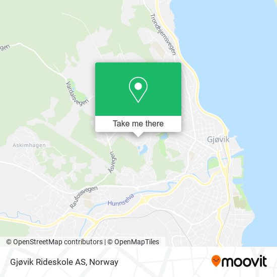 Gjøvik Rideskole AS map