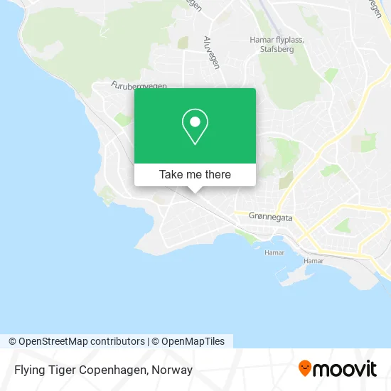Flying Tiger Copenhagen map
