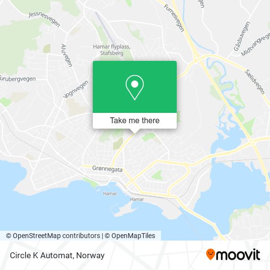 Circle K Automat map