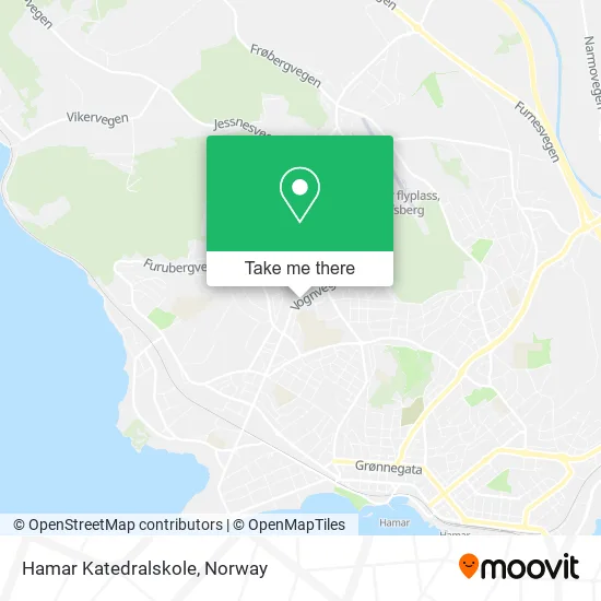 Hamar Katedralskole map