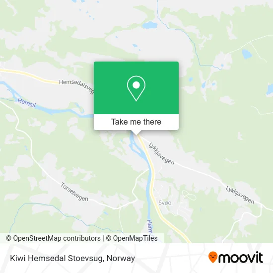 Kiwi Hemsedal Stoevsug map