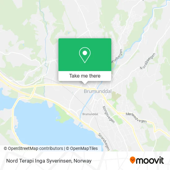 Nord Terapi Inga Syverinsen map