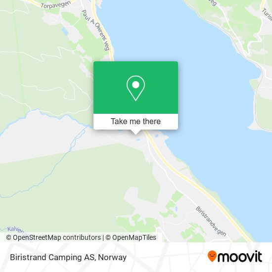 Biristrand Camping AS map