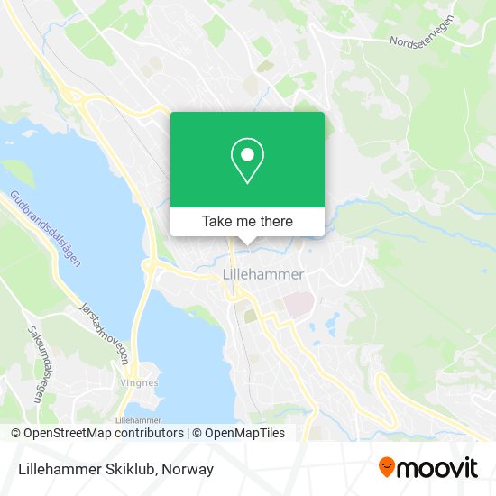 Lillehammer Skiklub map