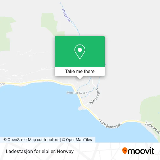 Ladestasjon for elbiler map