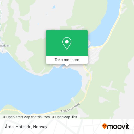 Årdal Hotelldri map