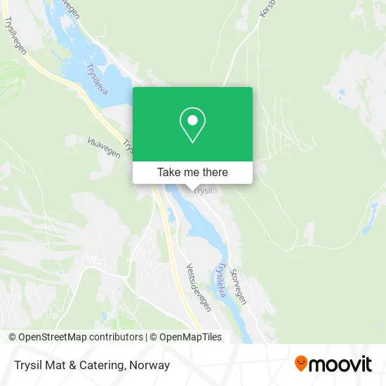 Trysil Mat & Catering map