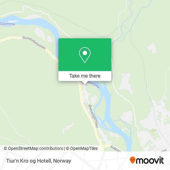 Tiur'n Kro og Hotell map