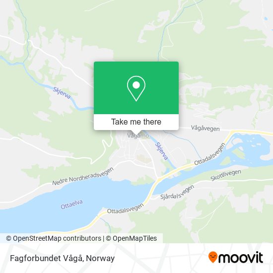 Fagforbundet Vågå map