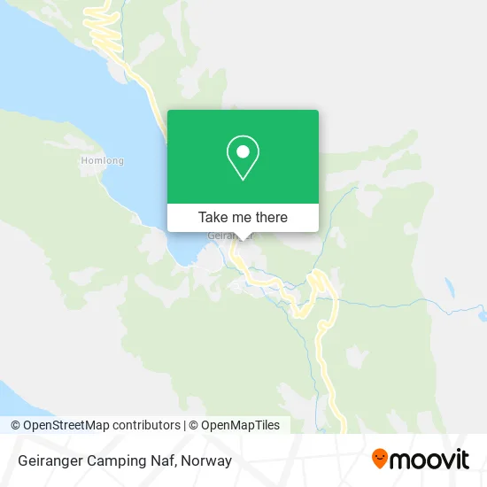 Geiranger Camping Naf map