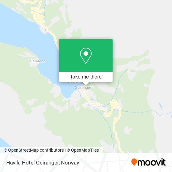 Havila Hotel Geiranger map