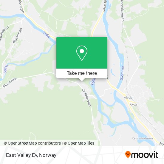 East Valley Ev map
