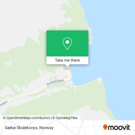 Sæbø Skulekorps map