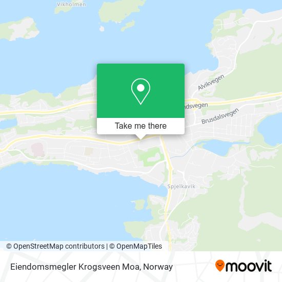Eiendomsmegler Krogsveen Moa map