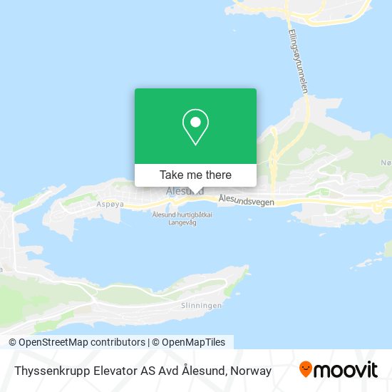 Thyssenkrupp Elevator AS Avd Ålesund map