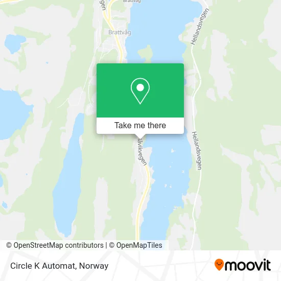 Circle K Automat map