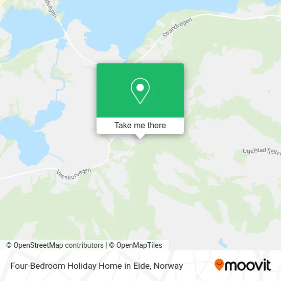Four-Bedroom Holiday Home in Eide map
