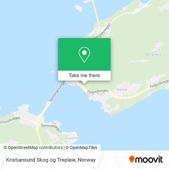 Kristiansund Skog og Trepleie map