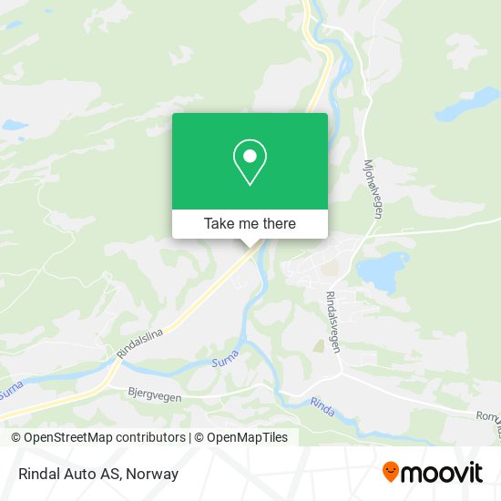 Rindal Auto AS map