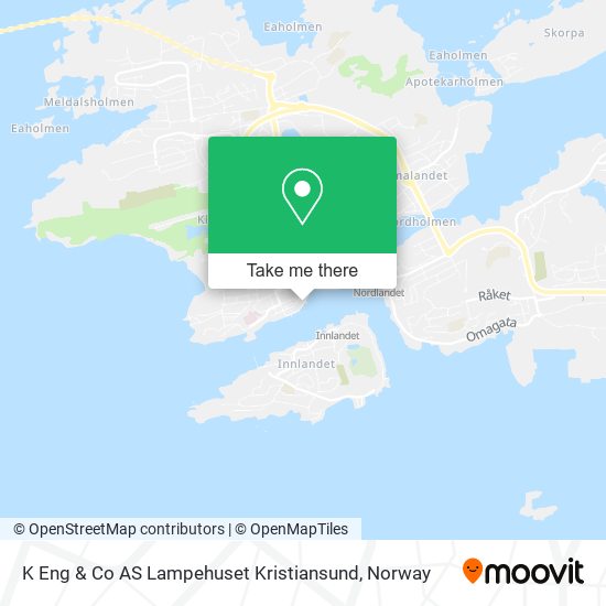 K Eng & Co AS Lampehuset Kristiansund map