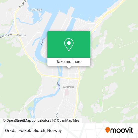 Orkdal Folkebibliotek map