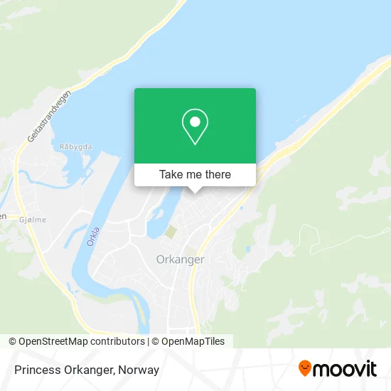 Princess Orkanger map