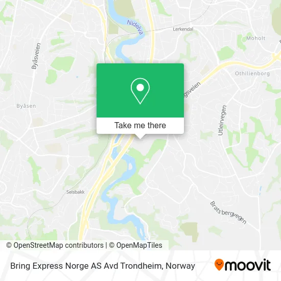 Bring Express Norge AS Avd Trondheim map